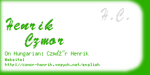 henrik czmor business card